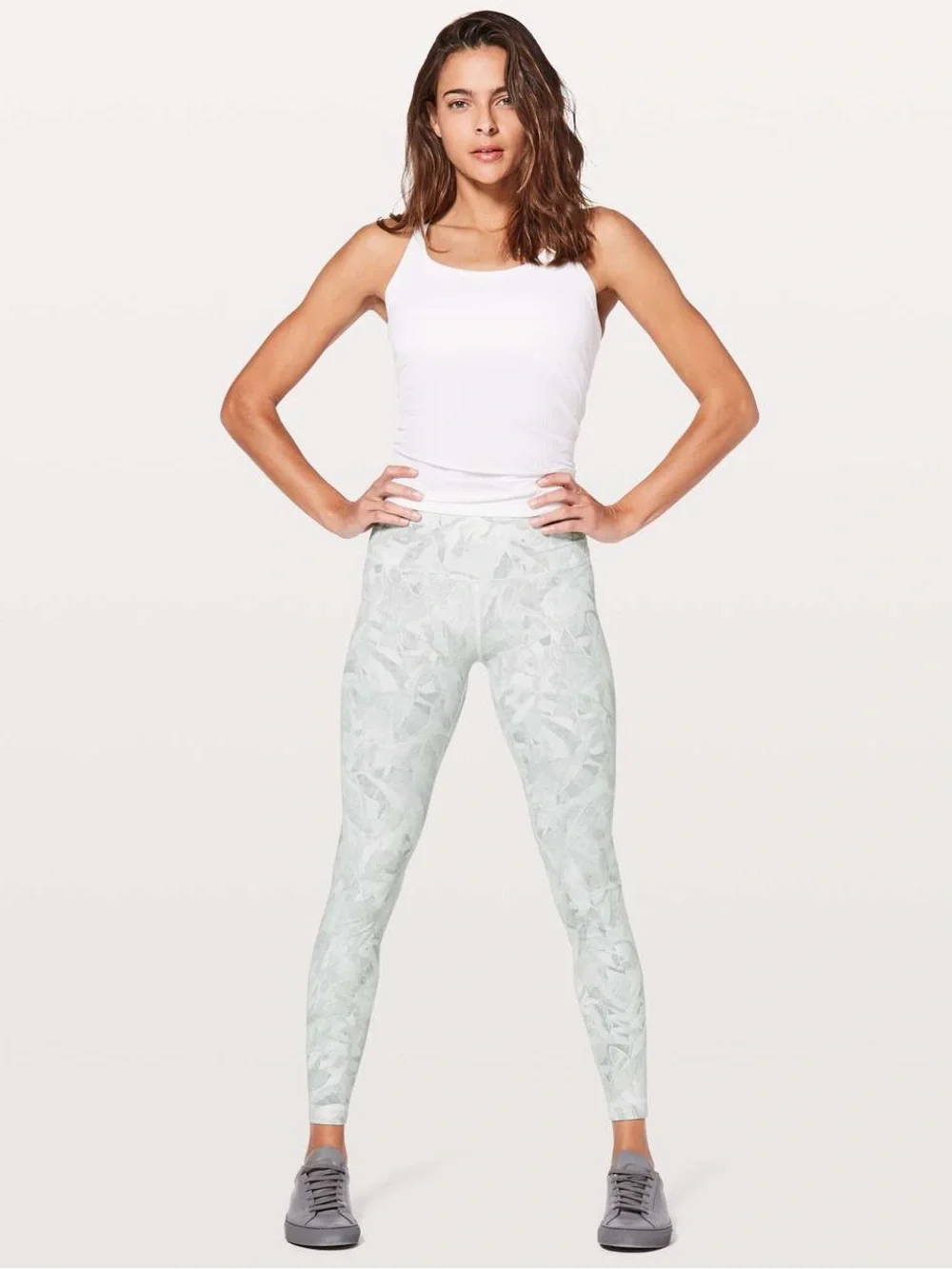 lululemon athletica Jasmine White Multi High-Rise Wonder Under Leggings